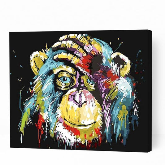 Colorful Monkey - Paint By Numbers Cities