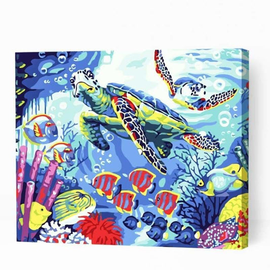 Colorful Underwater Life - Paint By Numbers Cities