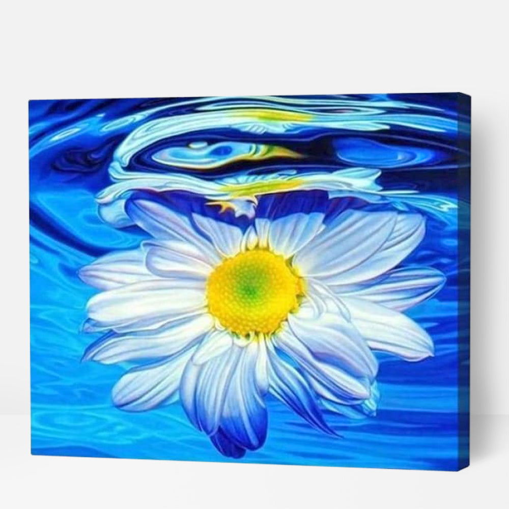 Daisy in water - Paint By Numbers Cities