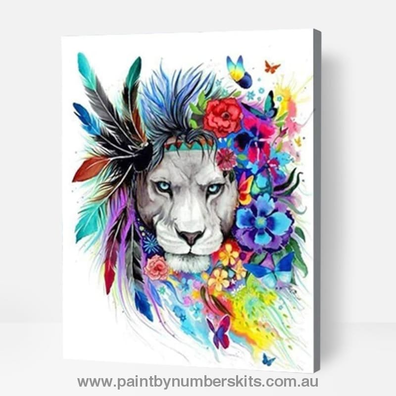 Dramatic lion - Paint By Numbers Cities