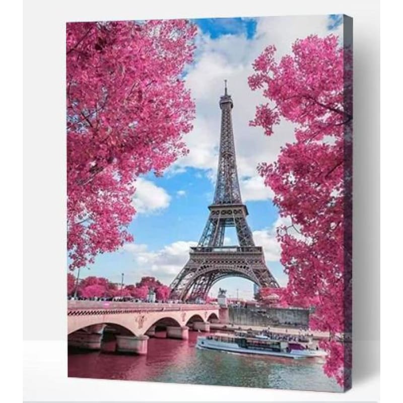Eiffel tower in bloom - Paint By Numbers Cities