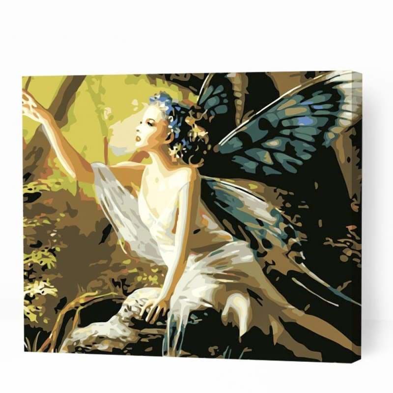 Fairy with Butterfly Wings - Paint By Numbers Cities