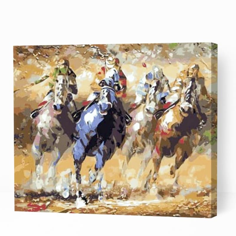 Horse Racing Sports - Paint By Numbers Cities