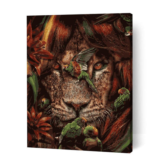 Floral Lion III - Paint By Numbers Cities