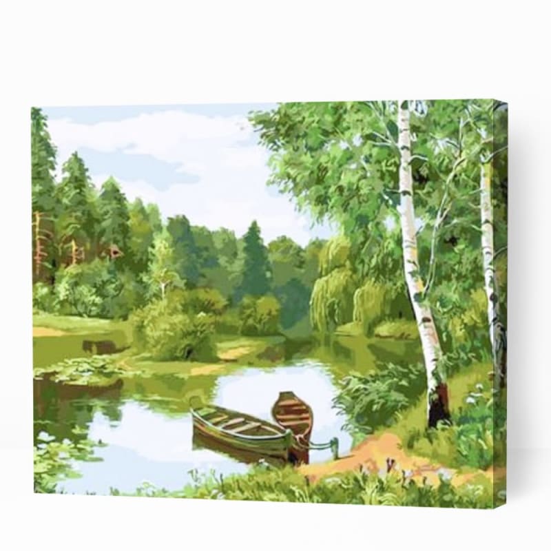 Lake in the Forest - Paint By Numbers Cities