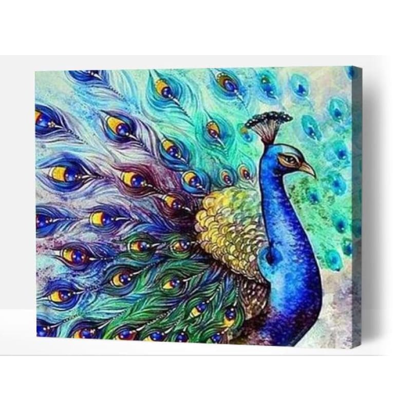 Large peacock - Paint By Numbers Cities