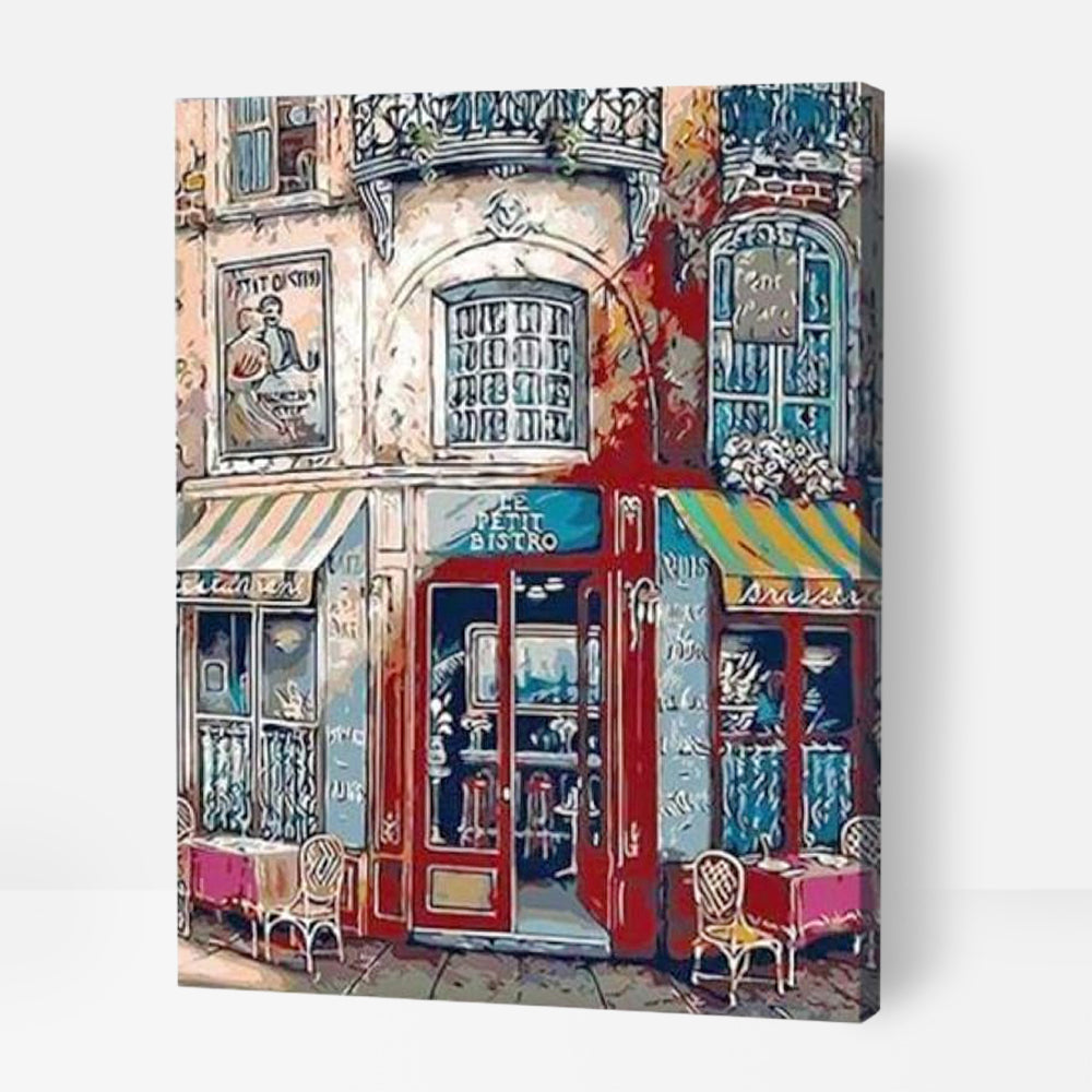 Le Petit Bistro - Paint By Numbers Cities