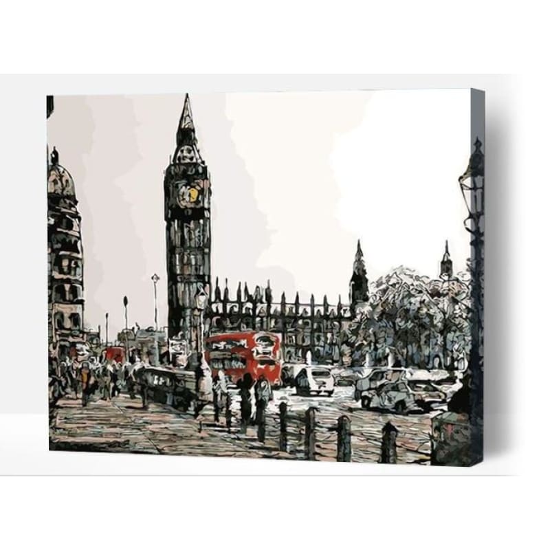 London street - Paint By Numbers Cities