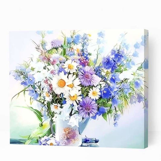 Lovely Flowers in Vase - Paint By Numbers Cities