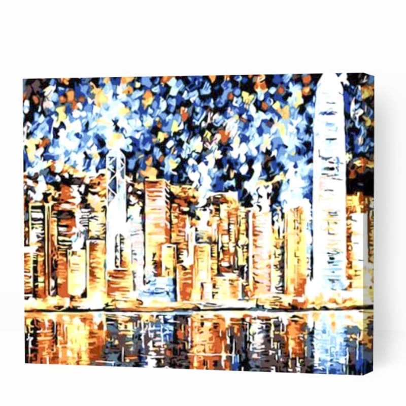 Luminous Hong Kong Cityscape - Paint By Numbers Cities