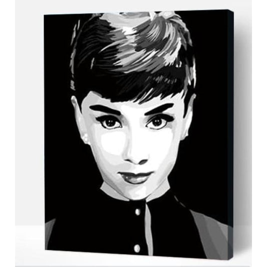 Monochrome Audrey - Paint By Numbers Cities