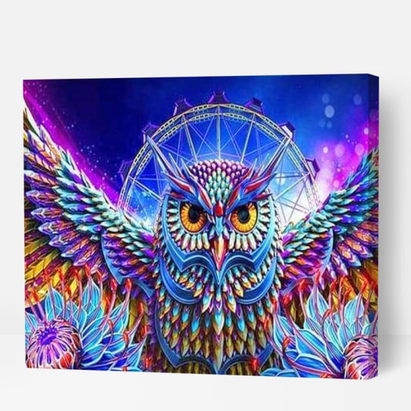 Mystical Owl - Paint By Numbers Cities