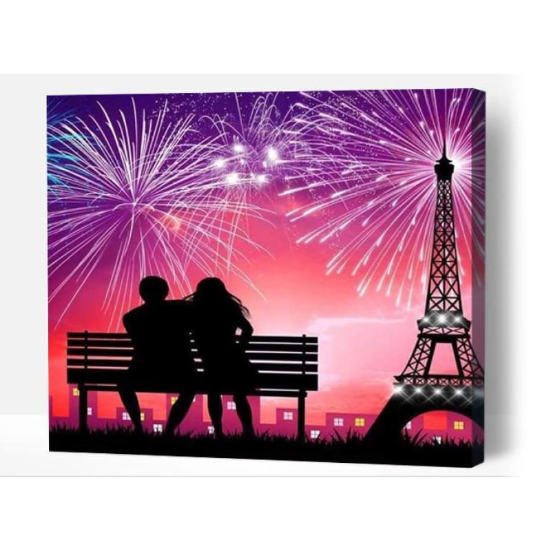 Paris fireworks - Paint By Numbers Cities