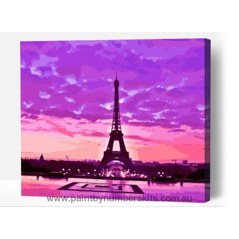 parisian sunset - Paint By Numbers Cities