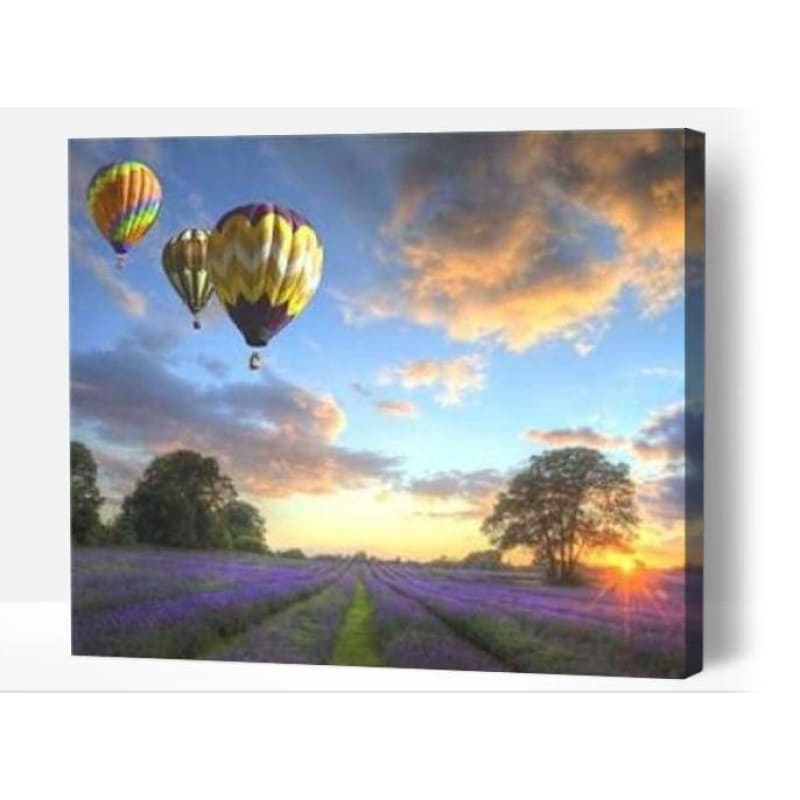 Peaceful Hot Air Balloons - Paint By Numbers Cities