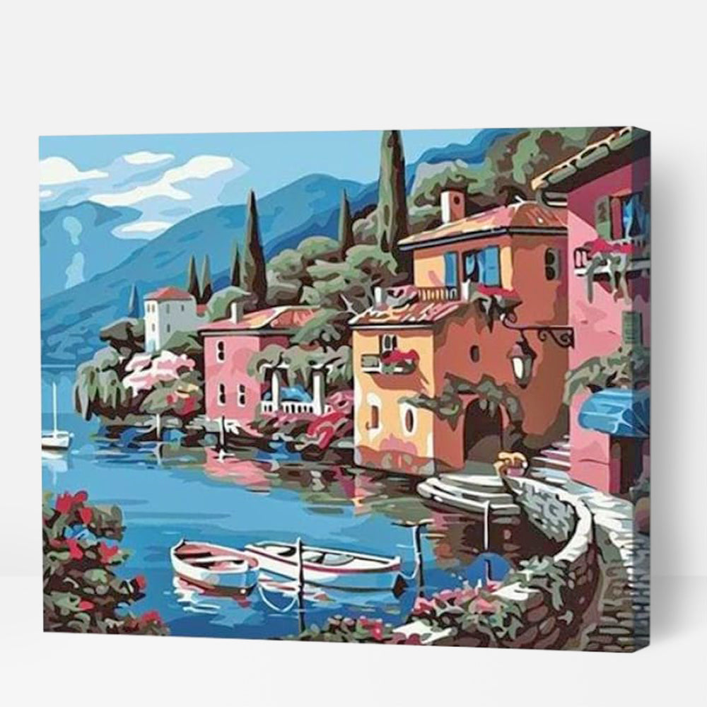 Peaceful Village - Paint By Numbers Cities