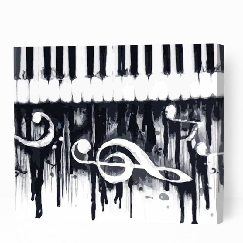 Piano Keys and Tunes - Paint By Numbers Cities