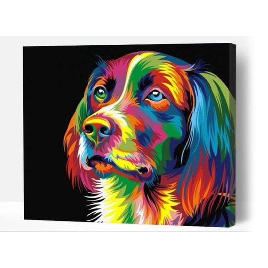 Rainbow dog - Paint By Numbers Cities