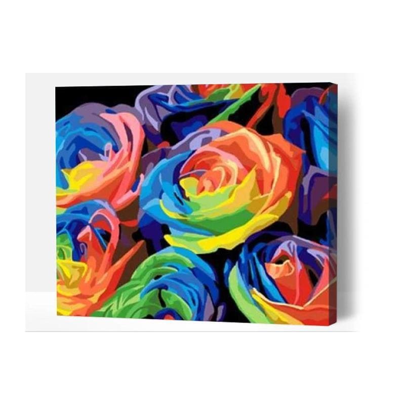 Rainbow Roses - Paint By Numbers Cities