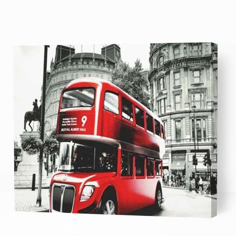 Red Bus in London - Paint By Numbers Cities