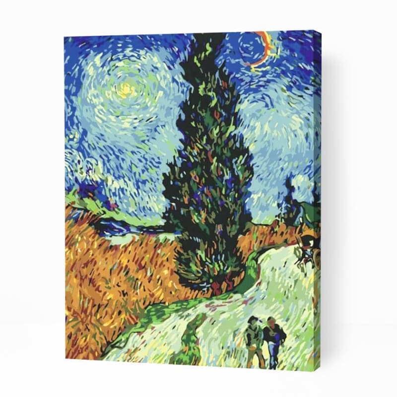 Road in Provence by Night - Paint By Numbers Cities