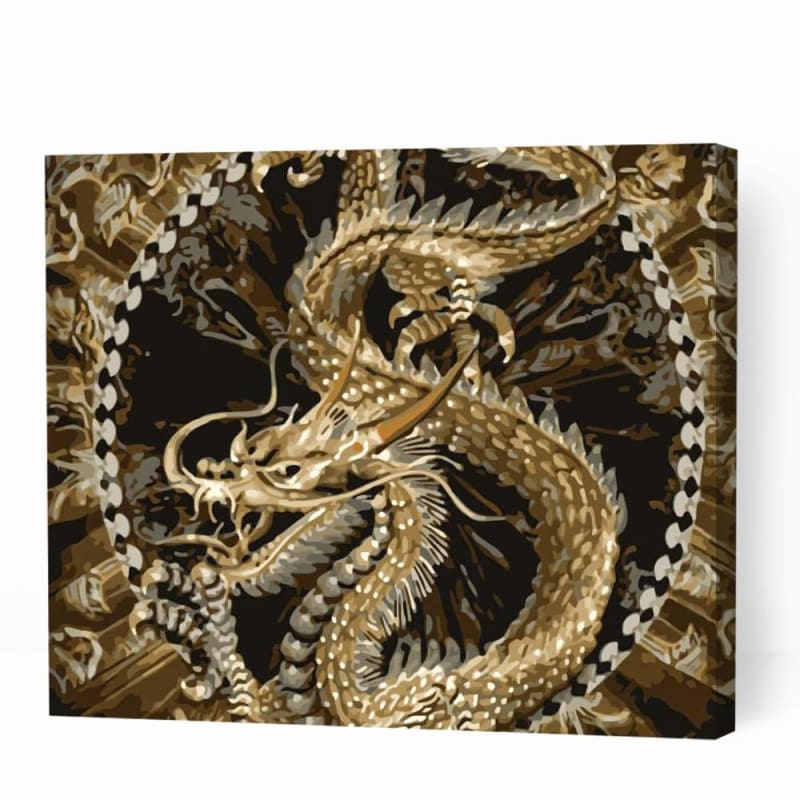 Roaring Chinese Dragon - Paint By Numbers Cities