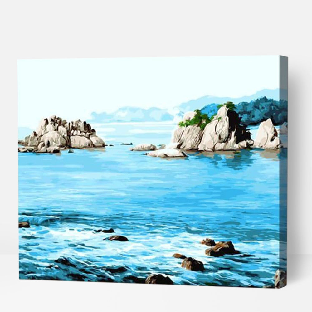 Rocky Ocean - Paint By Numbers Cities