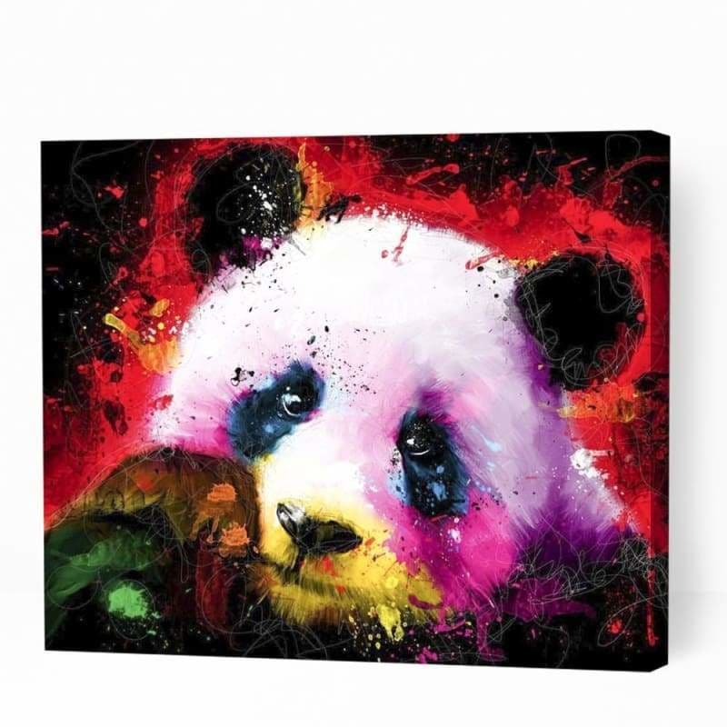 Sad Colorful Panda - Paint By Numbers Cities