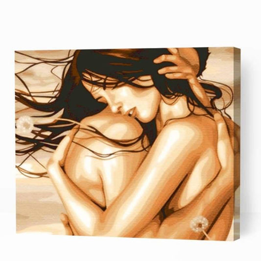 Sexy Couple Hugging - Paint By Numbers Cities