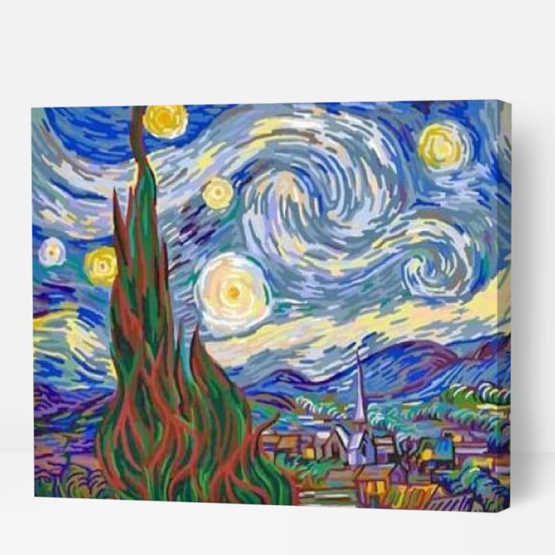 Starry Night - Paint By Numbers Cities