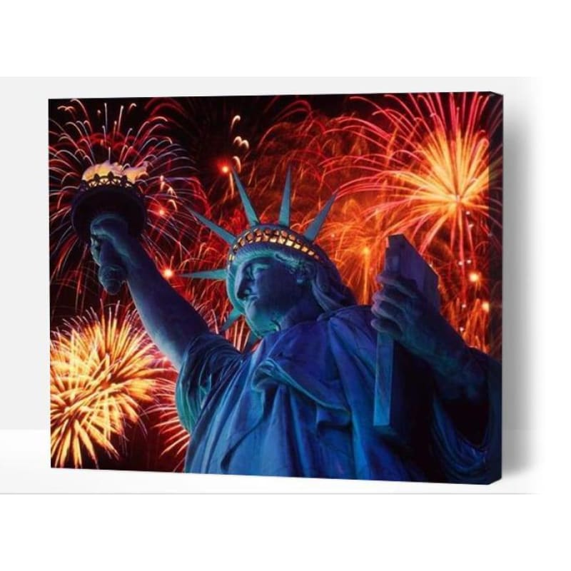 Statue Of Liberty NYE - Paint By Numbers Cities