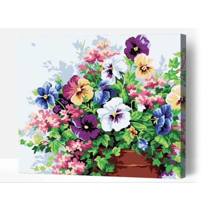 Stunning Pansies - Paint By Numbers Cities