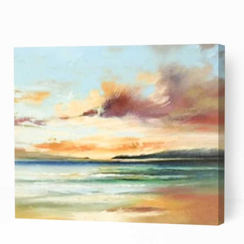 Sunset Sky Beach - Paint By Numbers Cities