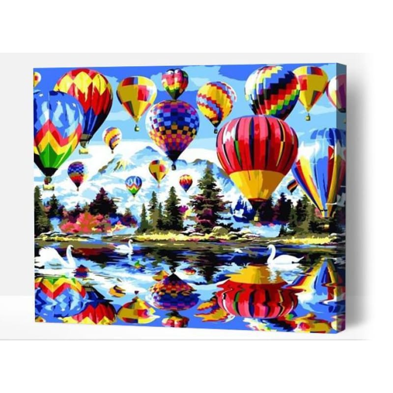Valley of Hot Air Balloons - Paint By Numbers Cities