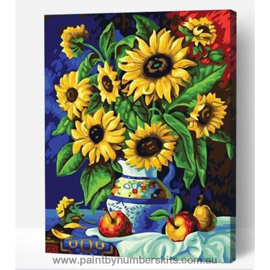 Vase of sunflowers - Paint By Numbers Cities