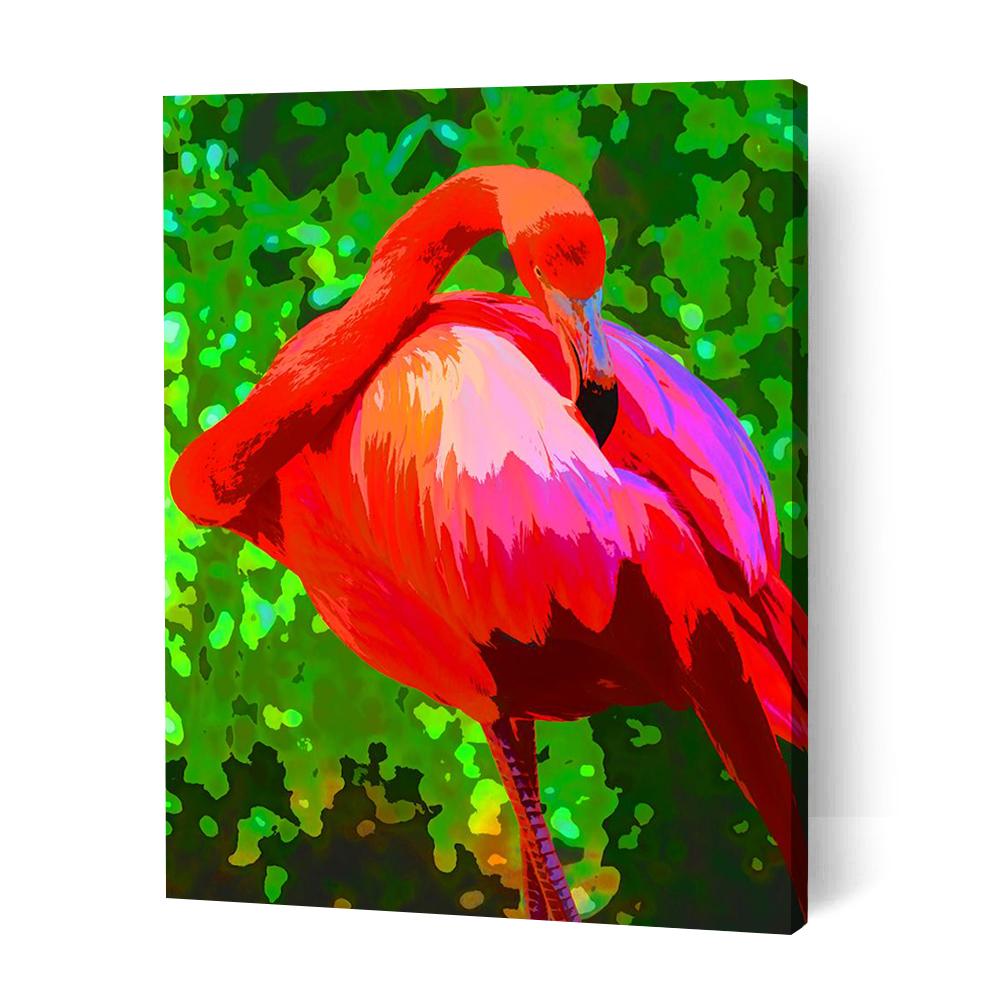 Vibrant Flamingo - Paint By Numbers Cities
