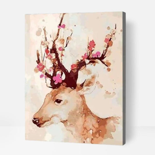 Watercolour Deer - Paint By Numbers Cities