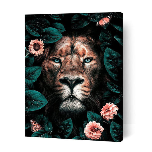 Floral Lion - Paint By Numbers Cities