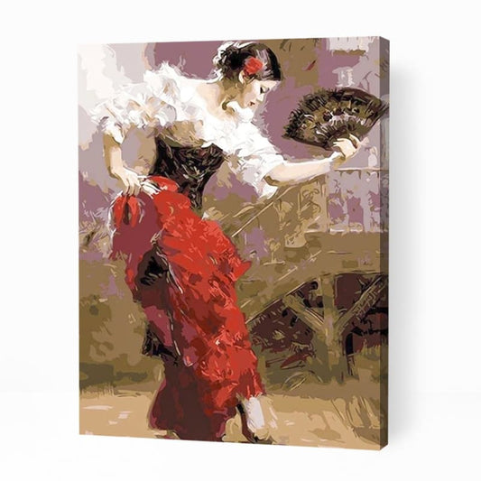 Women Performing Flamenco - Paint By Numbers Cities