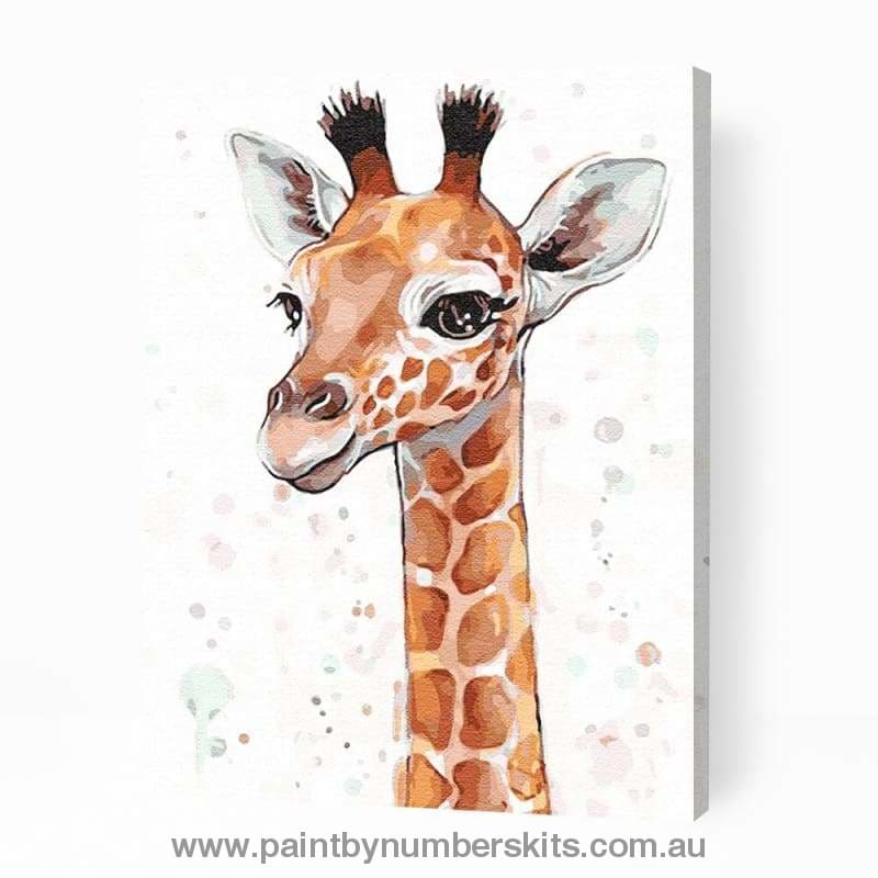 Cute Baby Giraffe - Paint By Numbers Cities