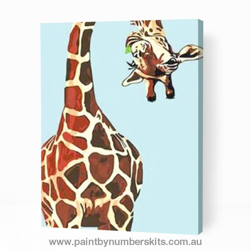 Funny Curious Giraffe - Paint By Numbers Cities