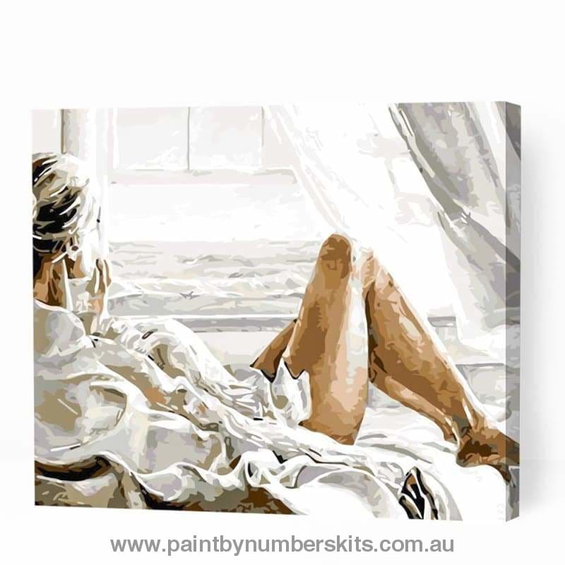 Sexy Women on Bed - Paint By Numbers Cities