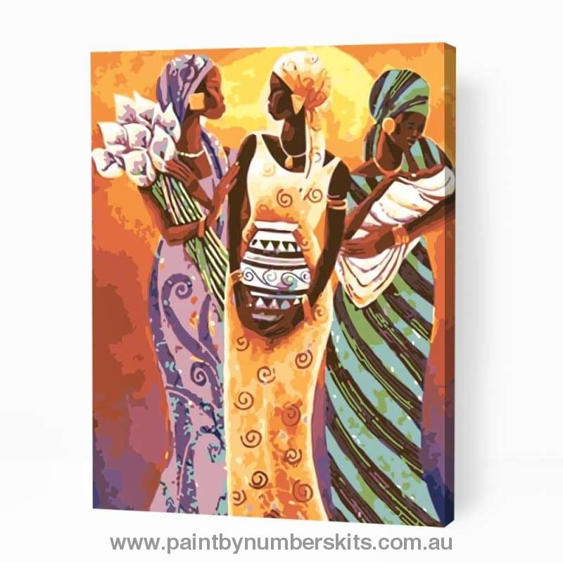 Traditional African Women - Paint By Numbers Cities
