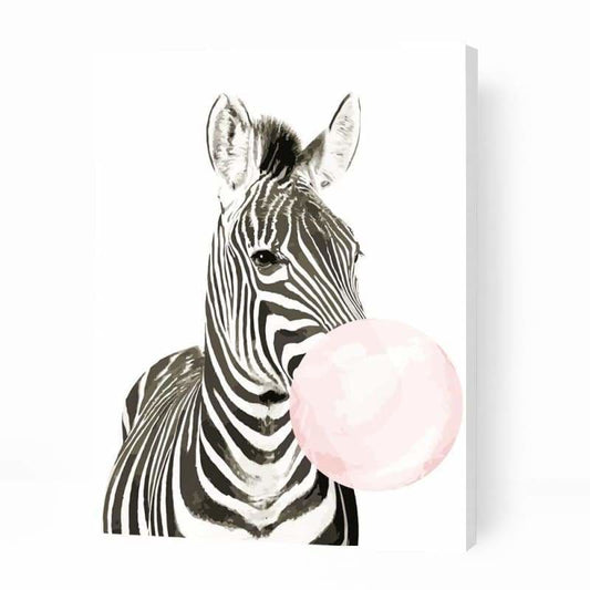 Zebra Bubble Gum Balloon - Paint By Numbers Cities