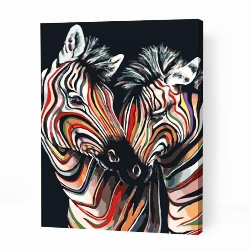 Zebra Love - Paint By Numbers Cities